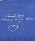 Blue Customized Blanket With Light Fleece