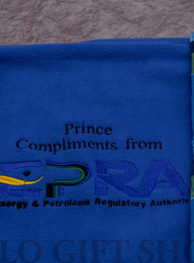 Light Fleece Blanket with a Corporate Logo