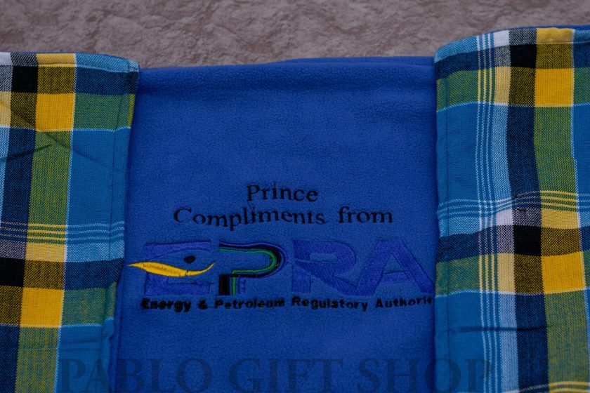 Light Fleece Blanket with a Corporate Logo