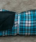 Customizable Checked Light Blue Fleece