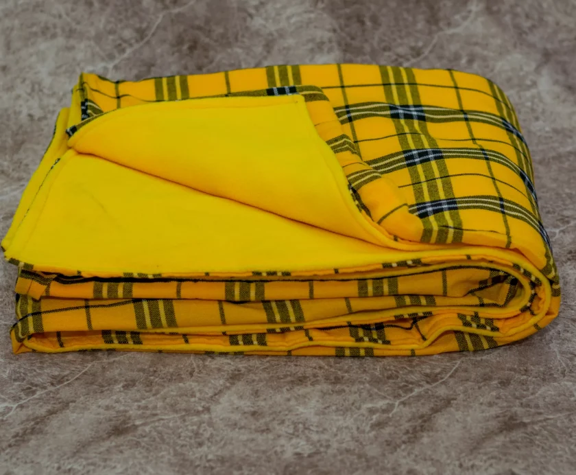 Yellow Maasai Light Fleece Blanket
