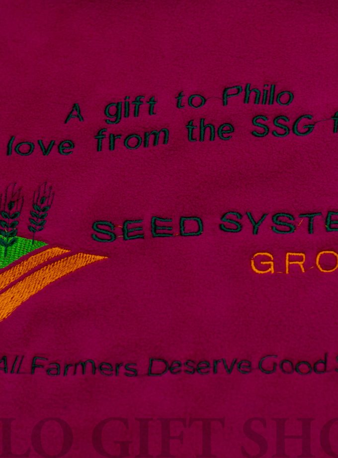 Branded Light Fleece Blanket – Embroidered with a Logo