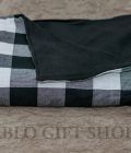 Black and White Maasai Light Fleece Blanket