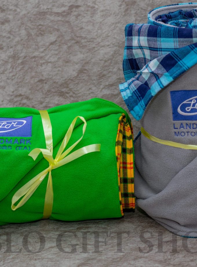 Branded company logo Light-Fleece Blanket