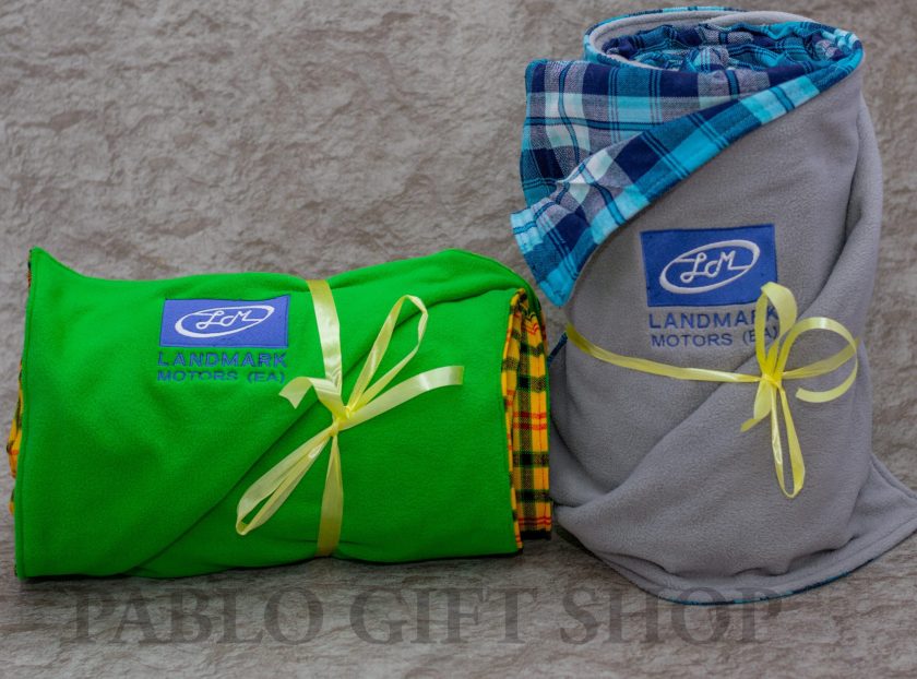 Branded company logo Light-Fleece Blanket