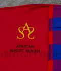 Branded Maasai Blanket with a Light Fleece and Logo