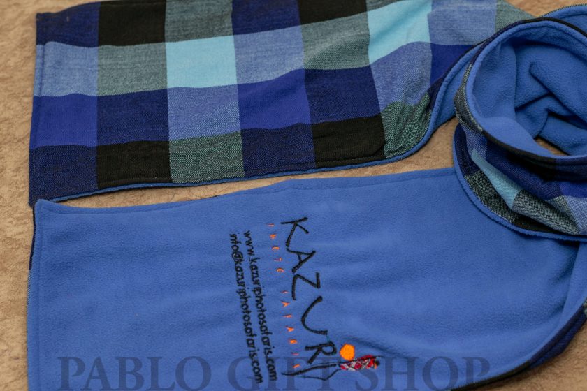 Branded Maasai Fleece Scarf - Image 2