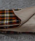 Brown Maasai Shuka blanket with Light Fleece