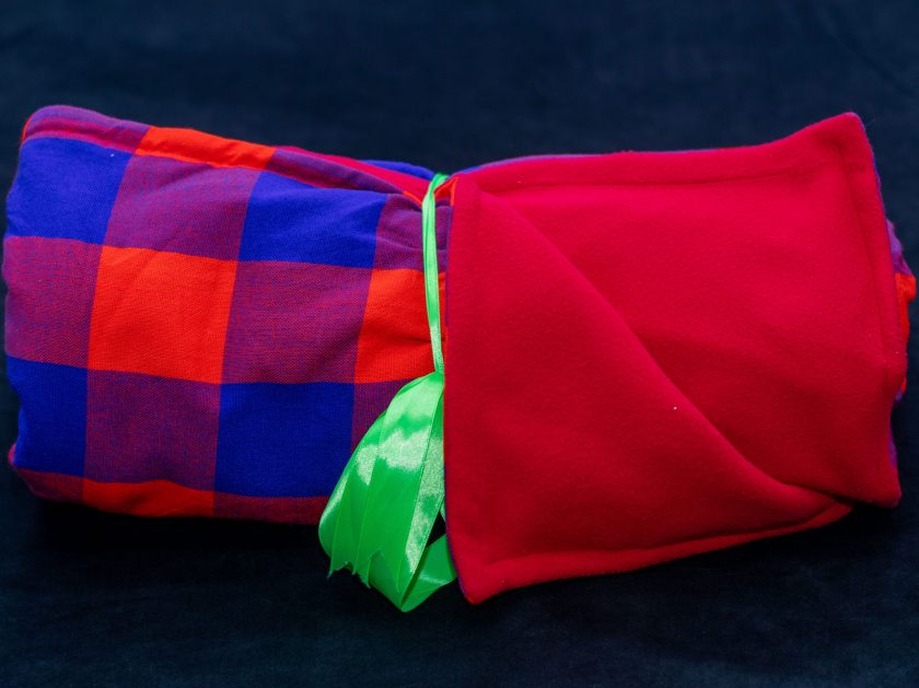 Checked Maasai Light Fleece Blankets - Image 4