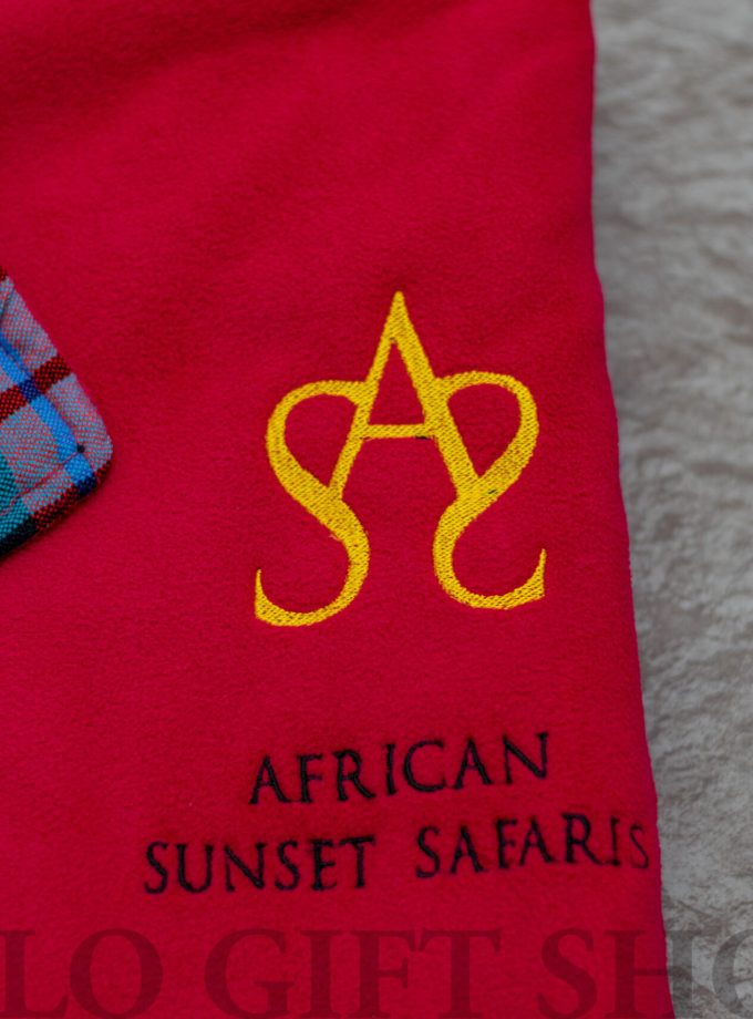 Corporate Gift- Personalized Red Light Fleece Blanket