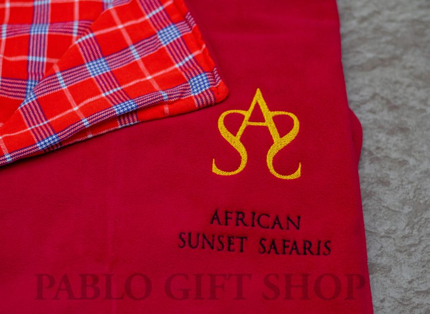 Corporate Gift- Personalized Red Light Fleece Blanket - Image 4
