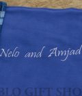 Customized Blue Maasai Light Fleece Blanket