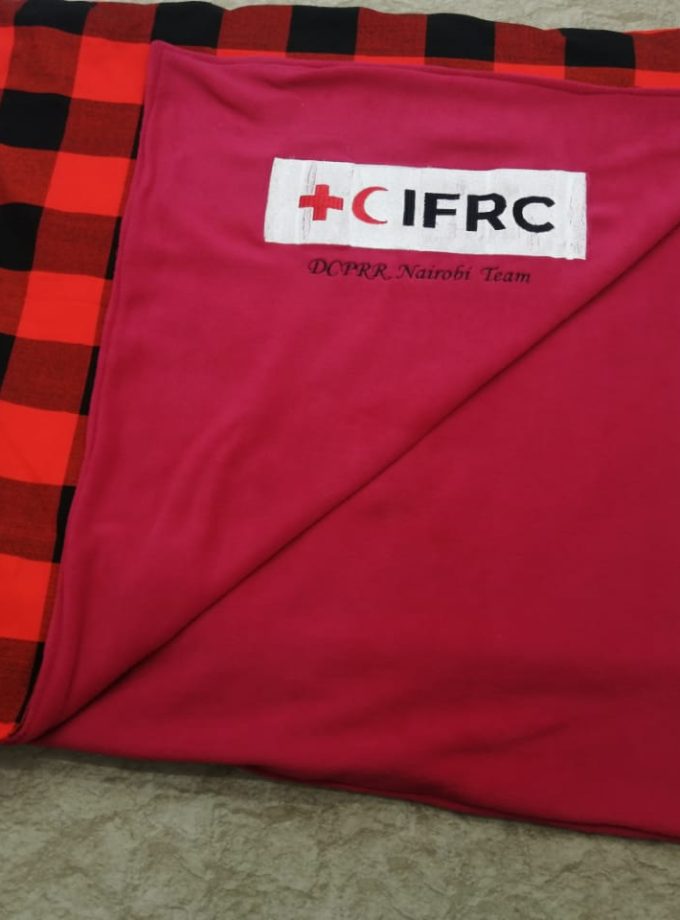 Customized Red Light Fleece Blanket