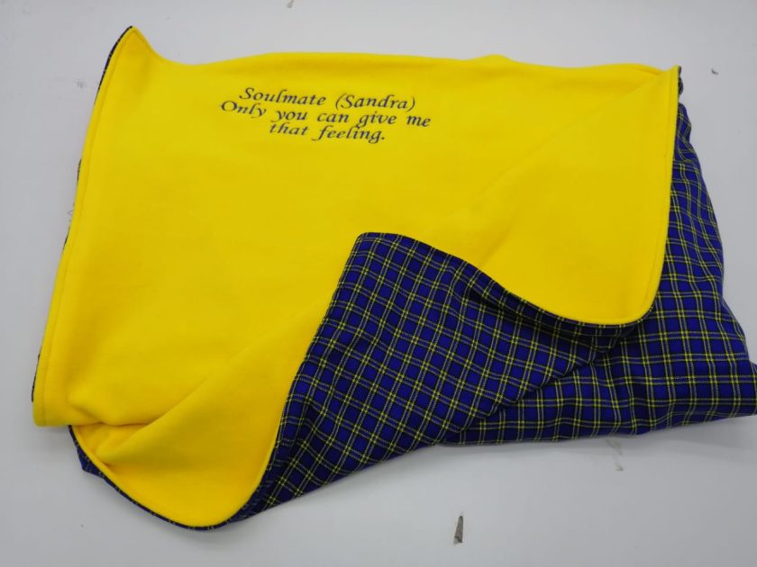 Customized Yellow Light Fleece Blanket
