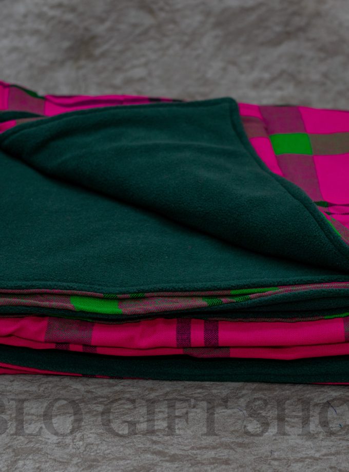 Green Maasai Light Fleece Blanket