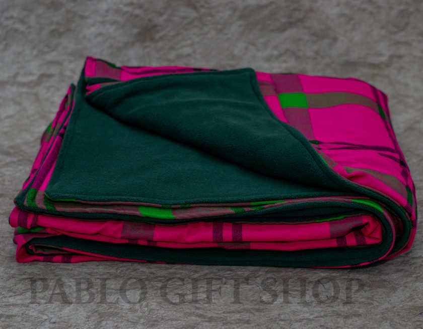 Green Maasai Light Fleece Blanket