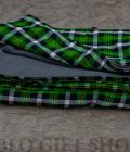 Green Stripped Maasai Light Fleece Blanket