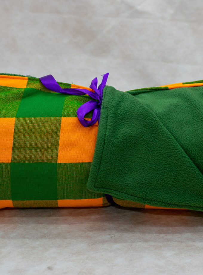 Green-Yellow Maasai Light Fleece Blanket