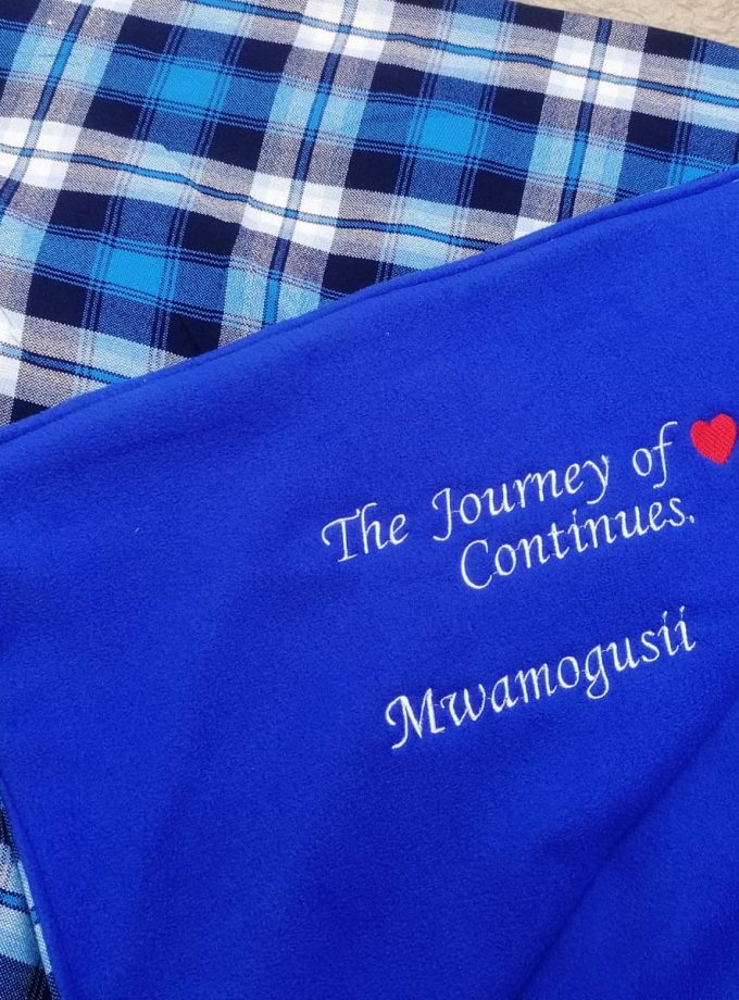 Gusii Personalised Maasai Light Fleece Blanket