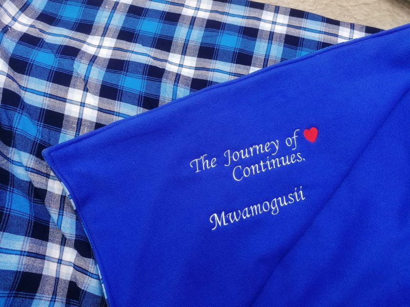 Gusii Personalised Maasai Light Fleece Blanket