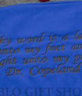 Maasai Blanket with Light Fleece -Branded with a Bible Verse