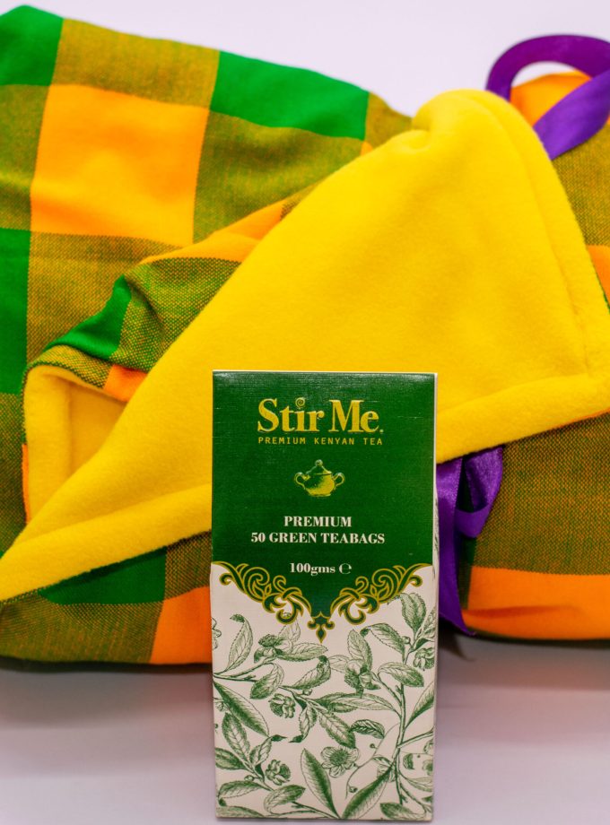 Maasai Light Fleece Blanket And Stir Me Green Tea Bags