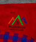 Maasai Light Fleece Blanket with a Mothokinju Logo