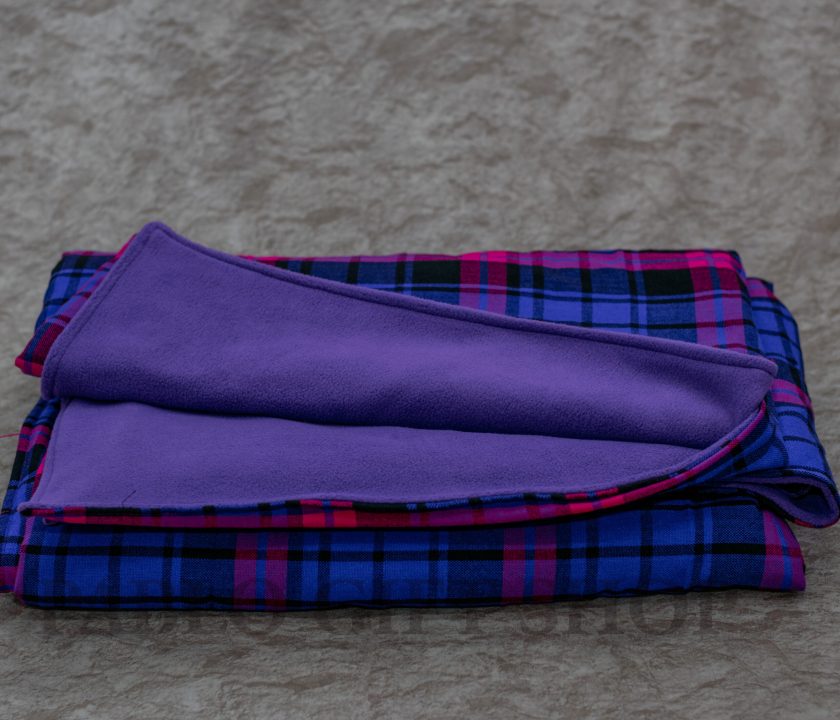 Midnight Maasai Blankets with Light Fleece