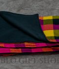 Multi Coloured Maasai Blanket with Light Fleece