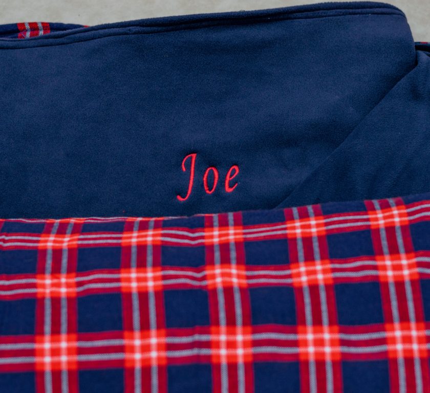 Personalised Blue Maasai Light Fleece Blanket