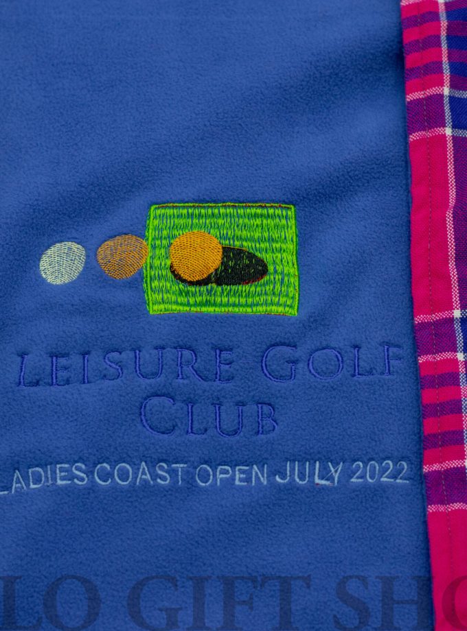 Customized Light Fleece Blanket with a Logo