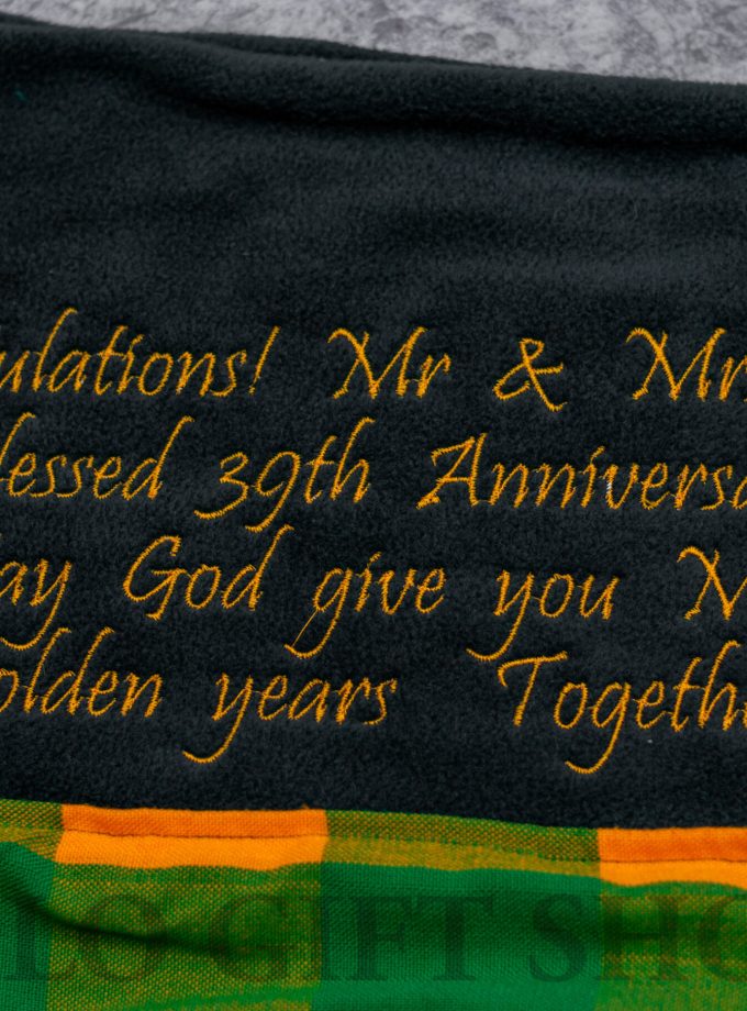 Personalised Light Fleece Blanket-Anniversary Gift
