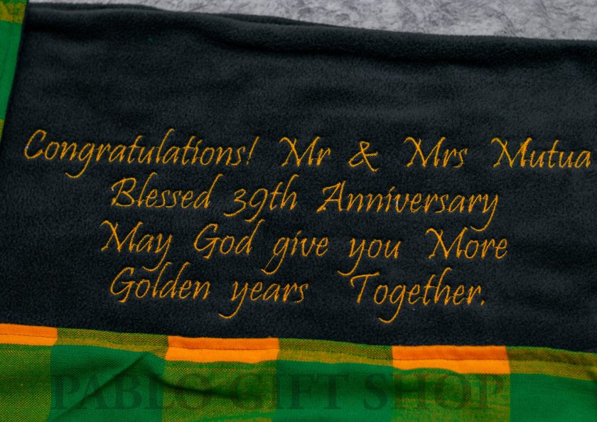 Personalised Light Fleece Blanket-Anniversary Gift