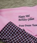Personalised Pink Blanket with Light Fleece- Birthday