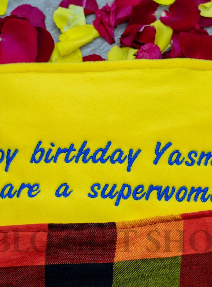 Personalized Maasai Throw Light Fleece Blanket Birthday Gift