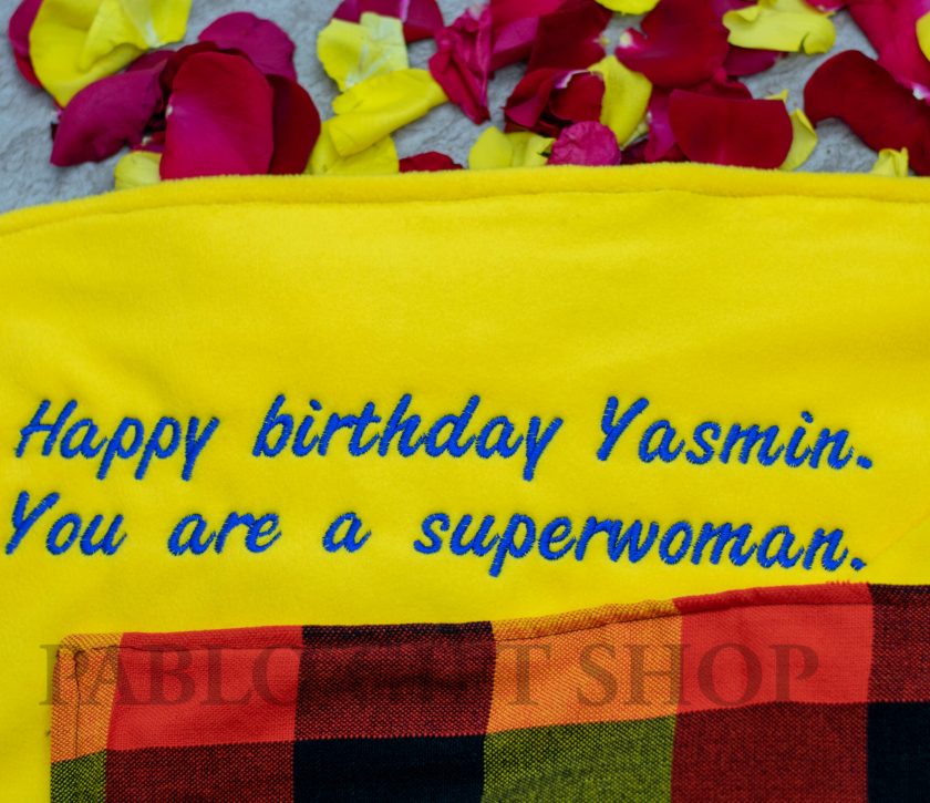 Personalized Maasai Throw Light Fleece Blanket Birthday Gift