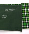 Branded Green Maasai Blanket with Light Fleece