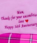 Personalised Anniversary Blanket with Light Fleece