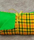 Yellow and Light Green Blanket With Light Fleece